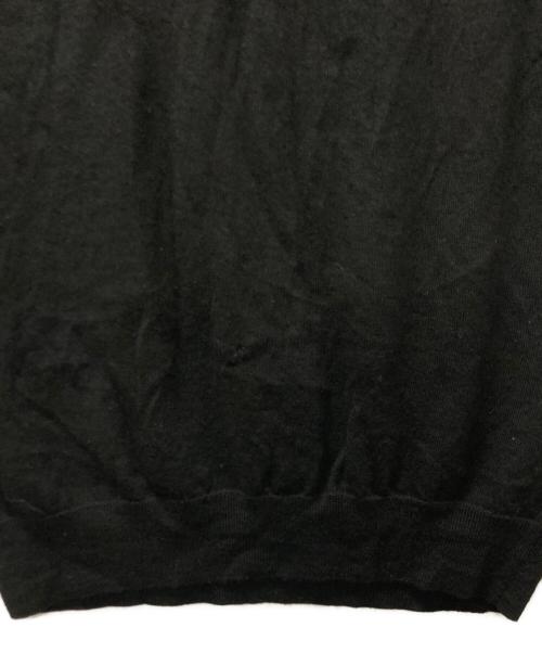 BLACK LABEL CRESTBRIDGE（ブラックレーベル クレストブリッジ）BLACK LABEL CRESTBRIDGE (ブラックレーベル クレストブリッジ) ニットベスト ブラック サイズ:Lの古着・服飾アイテム