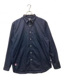 AVIREX（アヴィレックス）の古着「BASIC BROAD L/S SHIRT」｜ネイビー