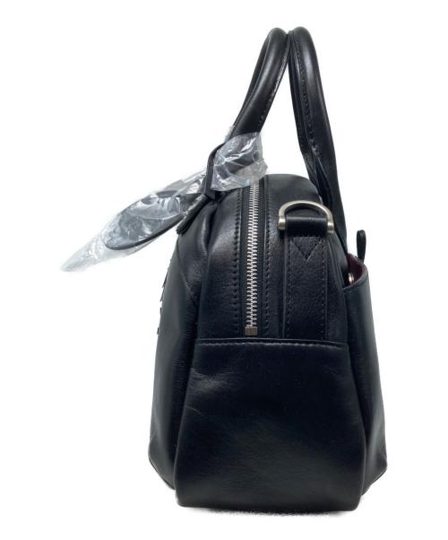 AVIREX（アヴィレックス）AVIREX (アヴィレックス) VARSITY LEATHER MINI-BOSTON BAG ブラック 未使用品の古着・服飾アイテム