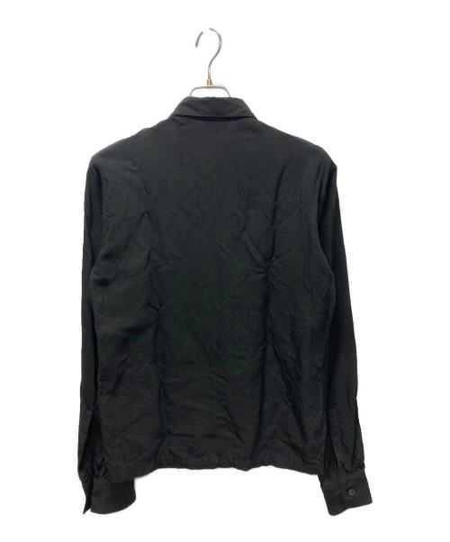DRIES VAN NOTEN（ドリスヴァンノッテン）DRIES VAN NOTEN (ドリスヴァンノッテン) コットンレーヨンシャツ ブラック サイズ:46の古着・服飾アイテム