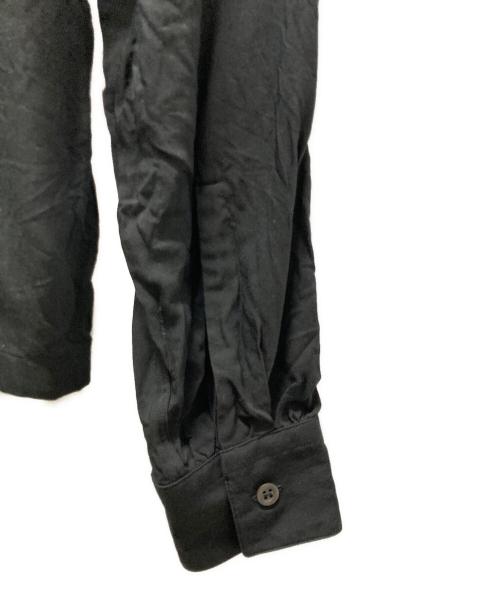 DRIES VAN NOTEN（ドリスヴァンノッテン）DRIES VAN NOTEN (ドリスヴァンノッテン) コットンレーヨンシャツ ブラック サイズ:46の古着・服飾アイテム