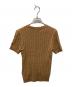 POLO RALPH LAUREN (ポロ・ラルフローレン) ポニー刺繍半袖ケーブルニット ブラウン サイズ:XS：7000円