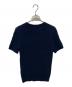 POLO RALPH LAUREN (ポロ・ラルフローレン) ポニー刺繍半袖ケーブルニット ネイビー サイズ:XS：7000円