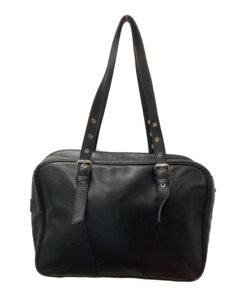 LONGCHAMP（ロンシャン）LONGCHAMP (ロンシャン) KATE MOSS (ケイト モス) レザートートバッグ ブラックの古着・服飾アイテム