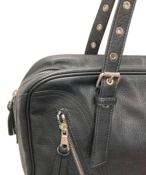 LONGCHAMP（ロンシャン）LONGCHAMP (ロンシャン) KATE MOSS (ケイト モス) レザートートバッグ ブラックの古着・服飾アイテム