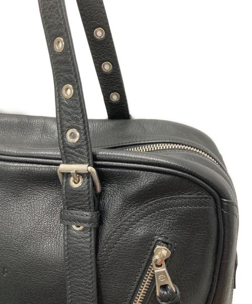 LONGCHAMP（ロンシャン）LONGCHAMP (ロンシャン) KATE MOSS (ケイト モス) レザートートバッグ ブラックの古着・服飾アイテム