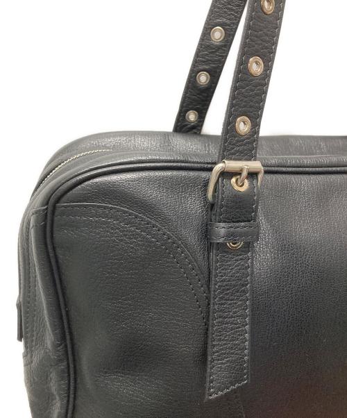 LONGCHAMP（ロンシャン）LONGCHAMP (ロンシャン) KATE MOSS (ケイト モス) レザートートバッグ ブラックの古着・服飾アイテム
