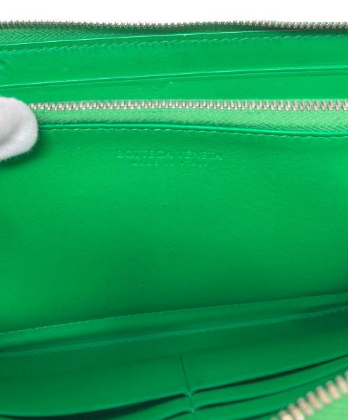 BOTTEGA VENETA（ボッテガベネタ）BOTTEGA VENETA (ボッテガベネタ) CASSETTE カセットラウンドファスナーウォレット グリーンの古着・服飾アイテム