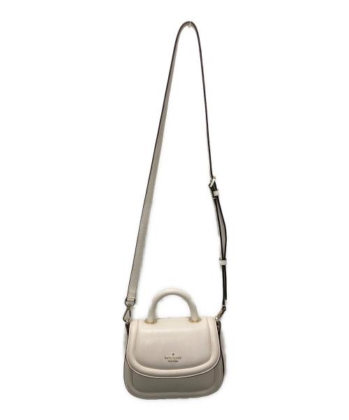 Kate Spade（ケイトスペード）Kate Spade (ケイトスペード) パフィー ミニ トップ ハンドル クロスボディ アイボリーの古着・服飾アイテム