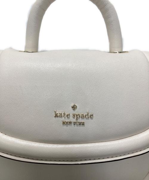 Kate Spade（ケイトスペード）Kate Spade (ケイトスペード) パフィー ミニ トップ ハンドル クロスボディ アイボリーの古着・服飾アイテム