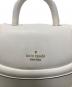 中古・古着 Kate Spade (ケイトスペード) パフィー ミニ トップ ハンドル クロスボディ アイボリー：6000円