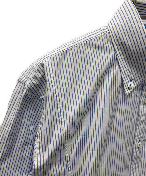 BURBERRY BLACK LABEL（バーバリーブラックレーベル）BURBERRY BLACK LABEL (バーバリーブラックレーベル) ストライプBDシャツ ホワイト×ブルー サイズ:40の古着・服飾アイテム