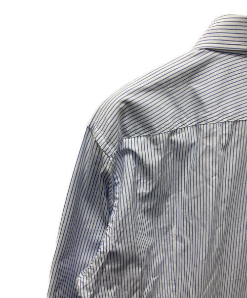 BURBERRY BLACK LABEL（バーバリーブラックレーベル）BURBERRY BLACK LABEL (バーバリーブラックレーベル) ストライプBDシャツ ホワイト×ブルー サイズ:40の古着・服飾アイテム