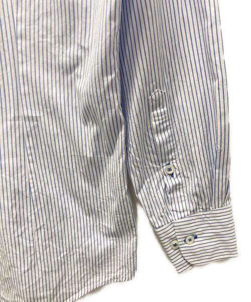 BURBERRY BLACK LABEL（バーバリーブラックレーベル）BURBERRY BLACK LABEL (バーバリーブラックレーベル) ストライプBDシャツ ホワイト×ブルー サイズ:40の古着・服飾アイテム