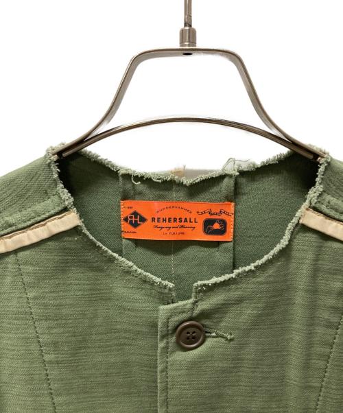RehersalL（リハーズオール）RehersalL (リハーズオール) ファティーグシャツベスト カーキ サイズ:SIZEFREEの古着・服飾アイテム