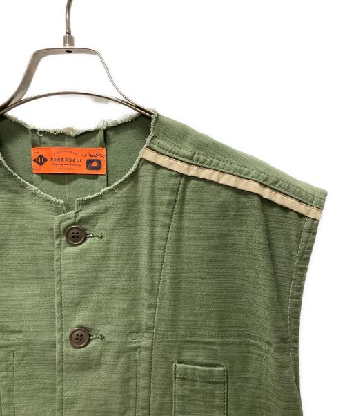 RehersalL（リハーズオール）RehersalL (リハーズオール) ファティーグシャツベスト カーキ サイズ:SIZEFREEの古着・服飾アイテム