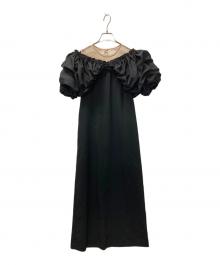Ameri（アメリ）の古着「VOLUME BUSTIER LAYERED DRESS」｜ブラック