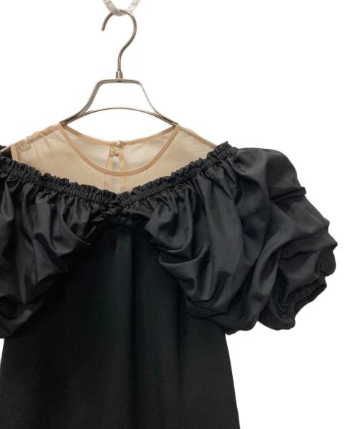 Ameri（アメリ）Ameri (アメリ) VOLUME BUSTIER LAYERED DRESS ブラック サイズ:Sの古着・服飾アイテム