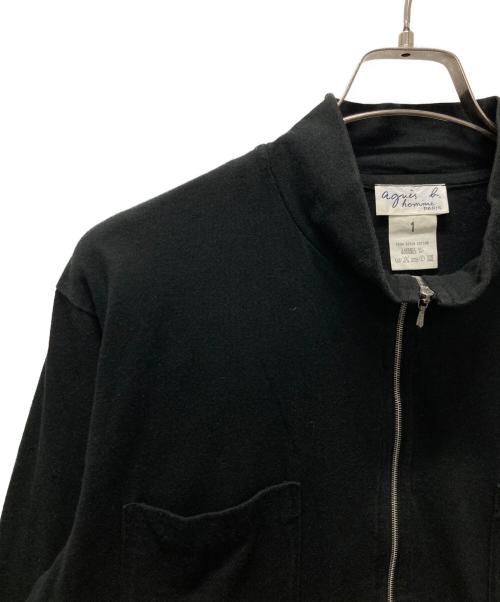 agnes b homme（アニエスベーオム）agnes b homme (アニエスベーオム) 90-00sジップアップカットソー ブラック サイズ:Sの古着・服飾アイテム
