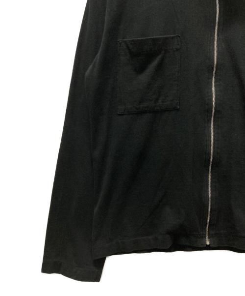 agnes b homme（アニエスベーオム）agnes b homme (アニエスベーオム) 90-00sジップアップカットソー ブラック サイズ:Sの古着・服飾アイテム