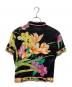 LEONARD FASHION (レオナールファッション) 花柄ポロシャツ ブラック サイズ:M：6000円
