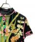 中古・古着 LEONARD FASHION (レオナールファッション) 花柄ポロシャツ ブラック サイズ:M：6000円