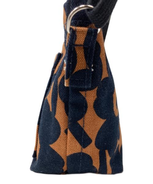marimekko（マリメッコ）marimekko (マリメッコ) MONO MINI CROSSBODY ブラック×ブラウンの古着・服飾アイテム