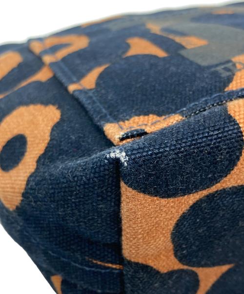 marimekko（マリメッコ）marimekko (マリメッコ) MONO MINI CROSSBODY ブラック×ブラウンの古着・服飾アイテム