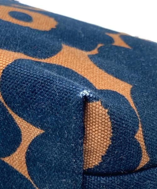 marimekko（マリメッコ）marimekko (マリメッコ) MONO MINI CROSSBODY ブラック×ブラウンの古着・服飾アイテム