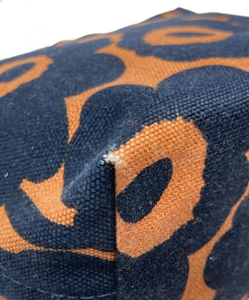 marimekko（マリメッコ）marimekko (マリメッコ) MONO MINI CROSSBODY ブラック×ブラウンの古着・服飾アイテム