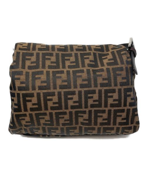 FENDI（フェンディ）FENDI (フェンディ) ズッカ マンババケット ショルダーバッグ ブラウンの古着・服飾アイテム
