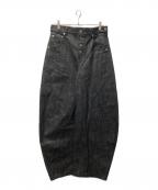 90909090）の古着「Okayama Crafted Buggy Denim Pants」｜ブラック
