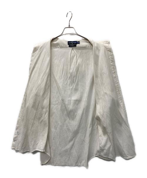 RALPH LAUREN（ラルフローレン）RALPH LAUREN (ラルフローレン) BLAKE コットンレーヨンシャツ ホワイト サイズ:XXLの古着・服飾アイテム