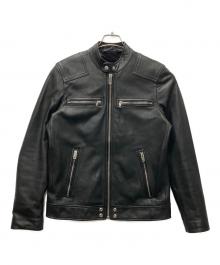DIESEL（ディーゼル）の古着「L-BOY-R シングルライダースジャケット」｜ブラック