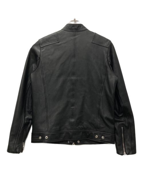 DIESEL（ディーゼル）DIESEL (ディーゼル) L-BOY-R シングルライダースジャケット ブラック サイズ:Mの古着・服飾アイテム