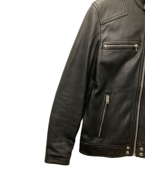 DIESEL（ディーゼル）DIESEL (ディーゼル) L-BOY-R シングルライダースジャケット ブラック サイズ:Mの古着・服飾アイテム