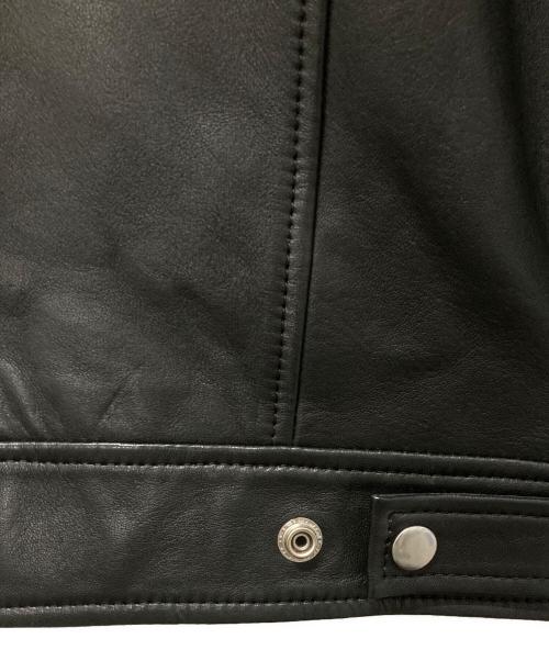 DIESEL（ディーゼル）DIESEL (ディーゼル) L-BOY-R シングルライダースジャケット ブラック サイズ:Mの古着・服飾アイテム