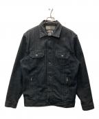 stussyステューシー）の古着「Authentic Gear バック刺繍デニムトラッカージャケット」｜インディゴ