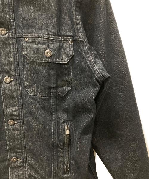 stussy（ステューシー）stussy (ステューシー) Authentic Gear バック刺繍デニムトラッカージャケット インディゴ サイズ:Lの古着・服飾アイテム