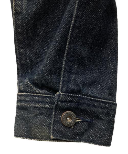 stussy（ステューシー）stussy (ステューシー) Authentic Gear バック刺繍デニムトラッカージャケット インディゴ サイズ:Lの古着・服飾アイテム