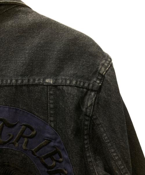 stussy（ステューシー）stussy (ステューシー) Authentic Gear バック刺繍デニムトラッカージャケット インディゴ サイズ:Lの古着・服飾アイテム