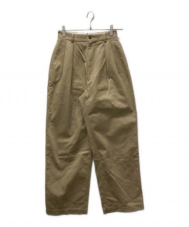 中古・古着通販】NEAT (ニート) 2タックパンツ ベージュ サイズ:XXS