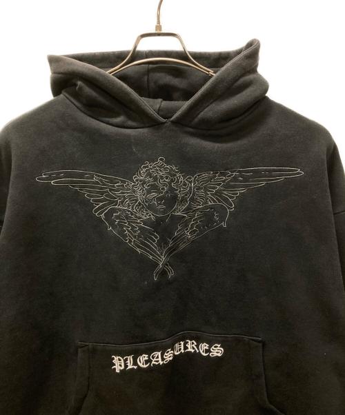 PLEASURES（プレジャーズ）PLEASURES (プレジャーズ) Angel Hoodie ブラック サイズ:XLの古着・服飾アイテム