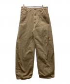 DU JOURデュ ジュール）の古着「BARREL BAGGY JEAN」｜ベージュ