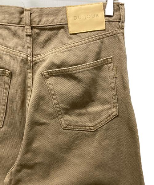 DU JOUR（デュ ジュール）DU JOUR (デュ ジュール) BARREL BAGGY JEAN ベージュ サイズ:38の古着・服飾アイテム