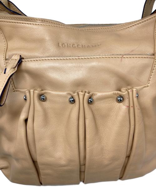 LONGCHAMP（ロンシャン）LONGCHAMP (ロンシャン) ホーボー/ショルダーバッグ ベージュの古着・服飾アイテム