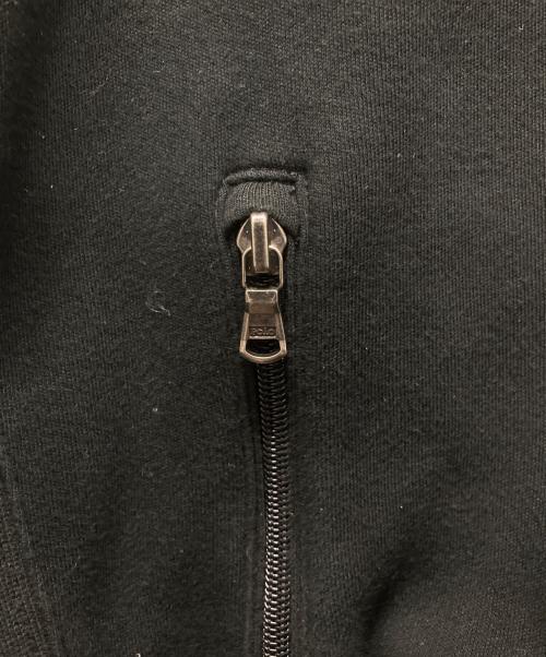 POLO RALPH LAUREN（ポロ・ラルフローレン）POLO RALPH LAUREN (ポロ・ラルフローレン) 胸元エンブレムスウェットジャケット ブラック サイズ:ｓの古着・服飾アイテム