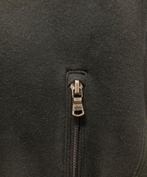 POLO RALPH LAUREN（ポロ・ラルフローレン）POLO RALPH LAUREN (ポロ・ラルフローレン) 胸元エンブレムスウェットジャケット ブラック サイズ:ｓの古着・服飾アイテム