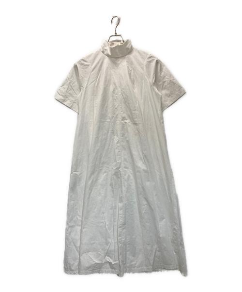 CLANE（クラネ）CLANE (クラネ) UP NECK FLARE ONE PIECE ホワイト サイズ:０の古着・服飾アイテム