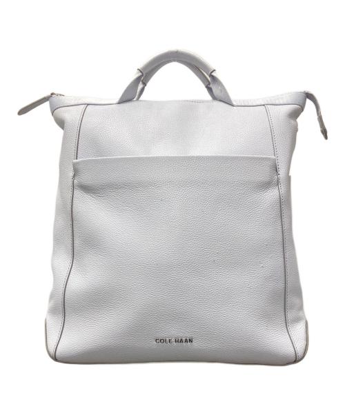 COLE HAAN（コールハーン）COLE HAAN (コールハーン) レザー コンバーチブル バックパック ハロゲン ブルーの古着・服飾アイテム